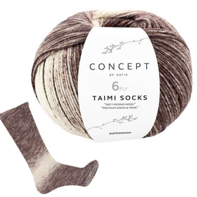 75% MERINO vilna superwash, 25% PA / Katia TAIMI Socks 150 g. 1 75% MERINO vilna superwash, 25% PA / Katia TAIMI Socks 150 g. 1