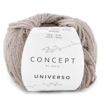 94% VISKOZĖ, 4% Polyester, 2% Polyamide  / Katia Universo 50 g / 150 m 1