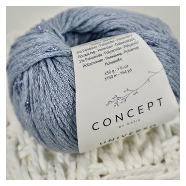 94% VISKOZĖ, 4% Polyester, 2% Polyamide / Katia Universo 50 g / 150 m 94% VISKOZĖ, 4% Polyester, 2% Polyamide / Katia Universo 50 g / 150 m