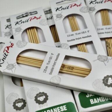 KnitPro BAMBOO virbalai kojinėms, 15 cm