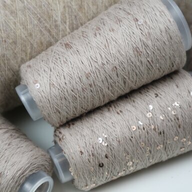 MEDVILNĖ su 3 mm ŽVYNELIAIS,  50 g / 400 m, ritinėlis